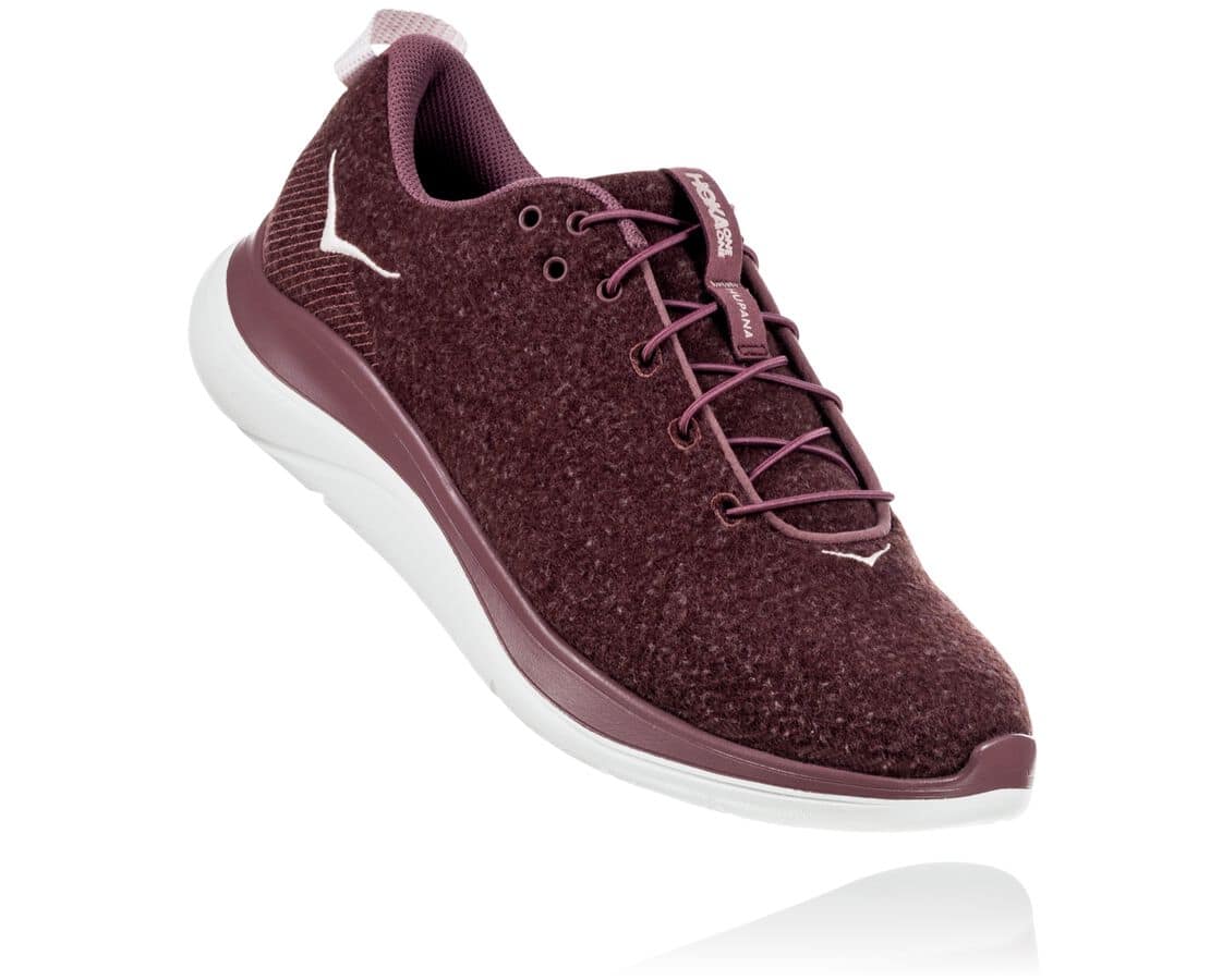 Hoka One One Hupana Flow Wool South Africa - Womens Road Running Shoes - Rose Brown ,LNDUR-9257